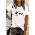 thumbnail image 4 of Women's White Western Rodeo Graphic T-Shirt – Casual Crew Neck Tee [ZhiHiMeRi] | (US 20-22)2XL, 4 of 7