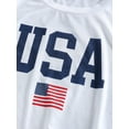thumbnail image 6 of ZAFUL Women's Graphic Tee Patriotic American Flag Short Sleeve Crop T-shirt White S, 6 of 6