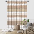 thumbnail image 2 of Nanqianyi Room Darkening Blackout Window Curtains 2 Panels with Grommets, for Living Room and Bedroom, 42 x 96 inches, Brown Striped, 2 of 8