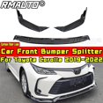 thumbnail image 3 of Corolla Front Bumper Splitter Carbon Fiber Look Sport Style Front Bumper Protector For Toyota Corolla 2019-2022 Car Accessories, 3 of 7
