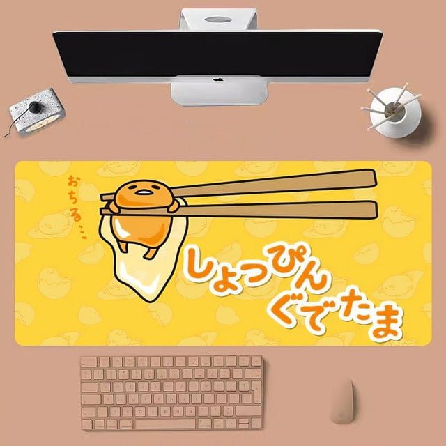 Sanrio Gudetama Mousepad Large Gaming Compute Gamer PC Keyboard Mouse Mat QZX