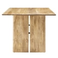 thumbnail image 3 of 70 Inch Dining Table, Brown Oak, Wood, Rectangular, Kitchen Cafe Bistro Hospitality Restaurant, Modern Contemporary HB34718, 3 of 11