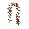 thumbnail image 2 of Christmas Garland With Lights Simulation Flowers Rattan Wall Hanging Home Decoration Holly Leaves Red Berries Christmas Mood Decoration Simulation Christmas Rattan Pine Garland, 2 of 6