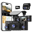 thumbnail image 1 of 4K Dash Cam, Dashcam Front and Rear, Car Camera 4 Channel, 4K/2K UHD Dash Camera for Cars, Dash Cam Built-in 5GHz WiFi GPS Voice Control, Night Vision, 1 of 9