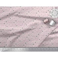 thumbnail image 3 of Soimoi Purple Heavy Canvas Fabric Polka Dots Print Fabric by the Yard 58 Inch Wide, 3 of 3
