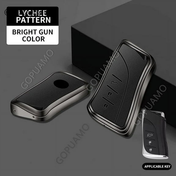 For Lexus A 3 buttons key case RX ES GX LX IS UX NX NX200 NX300 RX350 ES300 GS 300 350 200 260 Zinc alloy leather Car Key Case