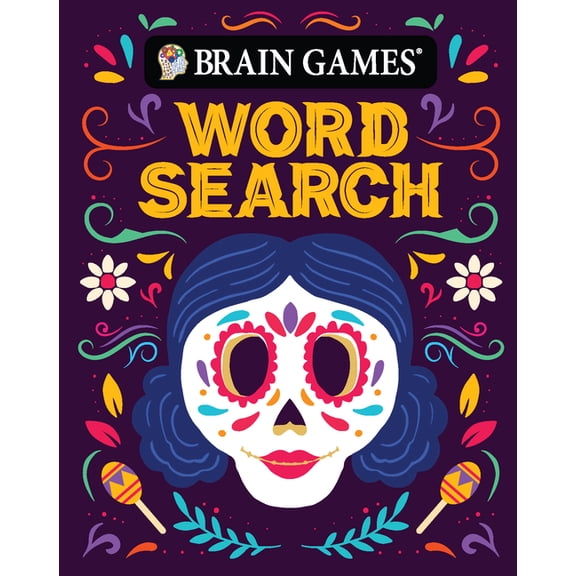 Brain Games - Take-Along Brain Games - Take-Along - Word Search (Sugar Skull Design - Day of the Dead and Halloween), (Paperback)