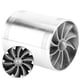 thumbnail image 3 of Turbonador de entrada de aire para coche, turbina de doble ventilador, supercargador, ahorro de combustible de Gas, Turbo plateado, 3 of 8