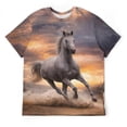 thumbnail image 5 of LAOLIUSN Mens Animal Graphic T-Shirt Funny Horse Short Sleeve Tee Tops S-4XL, 5 of 7