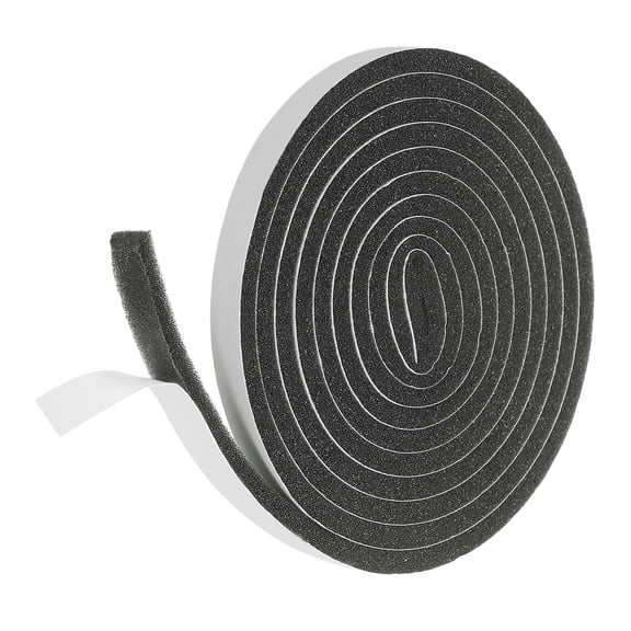 Weather Stripping Door Seal, 3/8" x 3/16" Adhesive Foam Tape Seal Soundproof Insulation Strips for Door Frame Window Gaps (6.5 Feet)