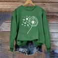 thumbnail image 5 of St. Patrick's Day Sweatshirt for Women Shamrock Balloon Bouquet Graphic Print Crewneck Long Sleeve Classic Fit Festive Party Holiday Pullover Clothes, 5 of 7