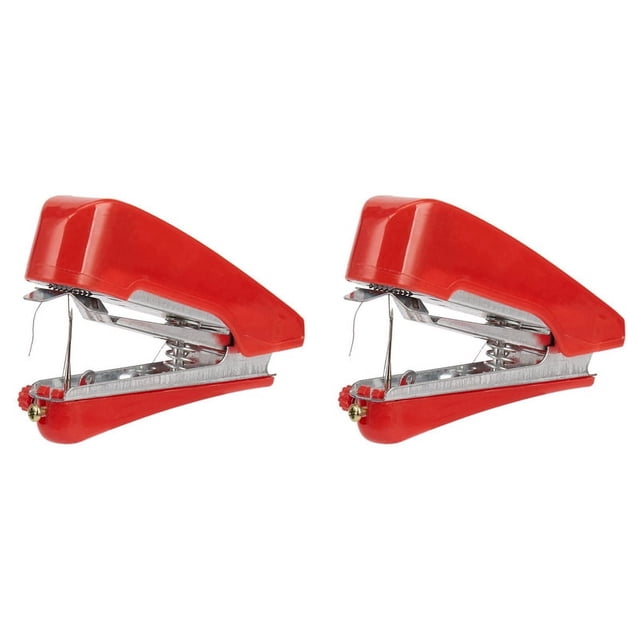2X Portable Sewing Outdoor Small Mini Hand-Held Manual Sewing Machine Travel Pocket Sewing Machine (Random Colors)