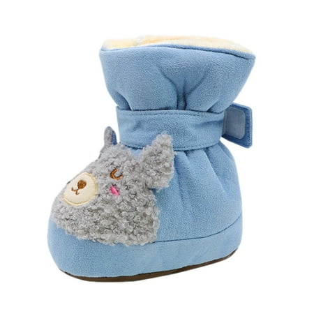 

Fashion Baby Shoes Baby Shoes Toddler Boots Soft Bottom Toddler Shoes Plus Velvet Thick Non Slip Large Cotton Shoes