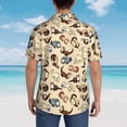 thumbnail image 6 of Adorable Ferret Pattern Hawaiian Shirts For Men, Summer Short-Sleeve Relaxed-Fit Button-Down Shirts X-Large, 6 of 9