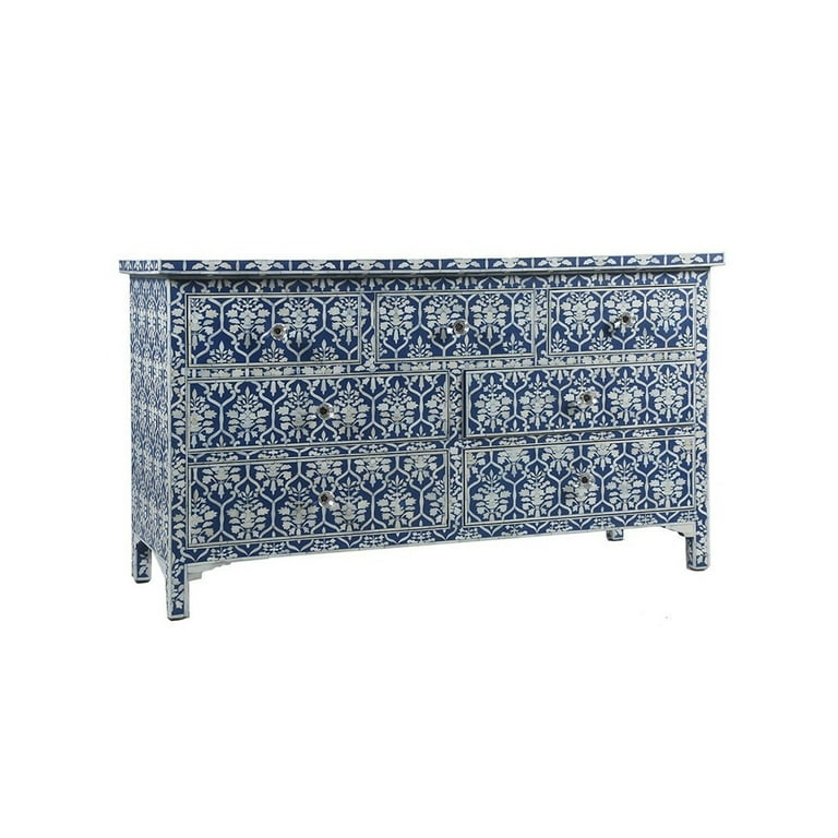 Mughal bone inlay chest of drawers Royal Blue, bone inlay chest of 7 drawers, bone inlay chest, bone inlay sideboard, bone inlay furniture - Walmart.com Mughal bone inlay chest of drawers Royal Blue, bone inlay chest of 7 drawers, bone inlay chest, bone inlay sideboard, bone inlay furniture - Walmart.com