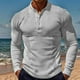 thumbnail image 1 of pstuiky Camisas casuales de manga larga para hombre, Camisa de manga larga con botones de solapa de color liso para hombre que cultiva la integridad moral camisetas de hombre xl, 1 of 5