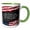 Green/White, variant on 3drose, Ask What You Can Do for Your Country. Patriotic Kennedy Quote., 11oz Two-tone Green Mug