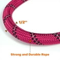 thumbnail image 7 of Taglory Rope Dog Leash with Comfortable Padded Handle, 4ft Reflective Dog Leash, Hotpink, 7 of 7