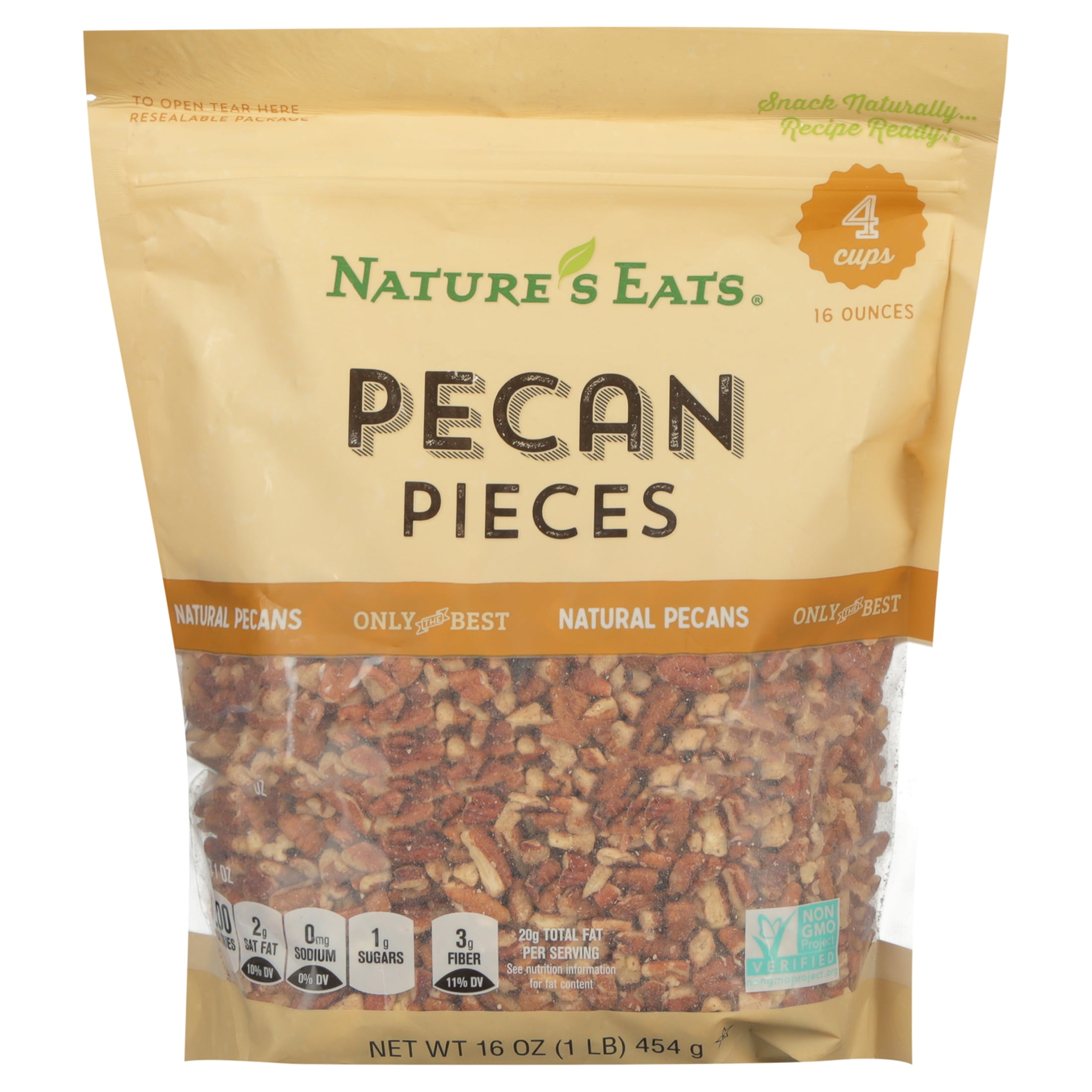Nature's Eats Pecan Pieces, 16.0 OZ