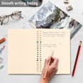 thumbnail image 4 of FORMRS 1-Subject Spiral Notebook 8" x 5" College Ruled 60 Refillable Sheet A5 Hard Cover, 2 Pack, River and Mountains, 4 of 7