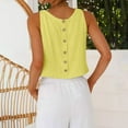 thumbnail image 5 of Fewfanhot Spring Tops for Women Cotton Linen Crop Tank Tops Spring Summer Sleeveless Tops, 5 of 9