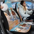 thumbnail image 2 of Uorisanigo 2 Pcs Front Car Seat Cover, Western Horse High Back Bucket Car Seat Cover for Front Seats, Universal Fit Cars Inteior Accessories Fit Most Cars, Trucks, SUVS, or Vans, 2 of 7