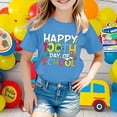 thumbnail image 2 of T-shirts pour Filles Col Rond Imprimé Manches Courtes Vêtements d'Été pour Filles Taille 4-5 Ans Mode Filles, 2 of 4