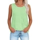 thumbnail image 2 of Camisas Y Tops de Verano de Mujer Cuello Redondo Camisa sin Mangas de Rayas Tela Cómoda Casual para Citas, Ocasional, Fiesta, Playa, Trabajo, 2 of 8
