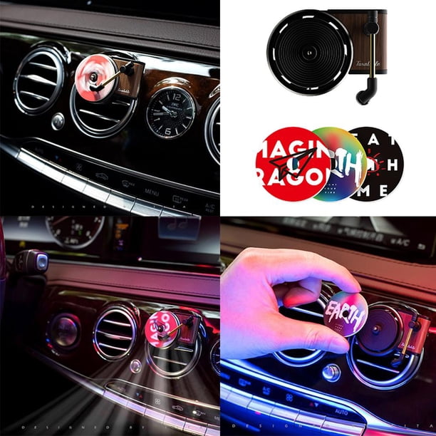 Ambientador de aire para coche, decoración de , Perfume de naturaleza , olor aromatizante con almohadilla de de repuesto, a Metal BLESIY Ambientador de aire para automóvil