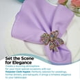 thumbnail image 5 of Leading Linens 1 pc Lavender 17"x17" Polyester Cloth Napkins - Premium Washable Soft Durable Elegant Table Linen for Dining Restaurants Weddings Events Rentals Banquets & Parties, 5 of 5