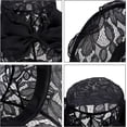 thumbnail image 6 of Women’s Lace Organza Bow Hat Wide Brim Fascinator Bucket Hat Cocktail Tea Party Bridal Wedding Church Hat, 6 of 7