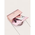 thumbnail image 7 of REMANLAND Women's Sparkling Textured Evening Handbag with Braided Top Handle, Pink, 7 of 7