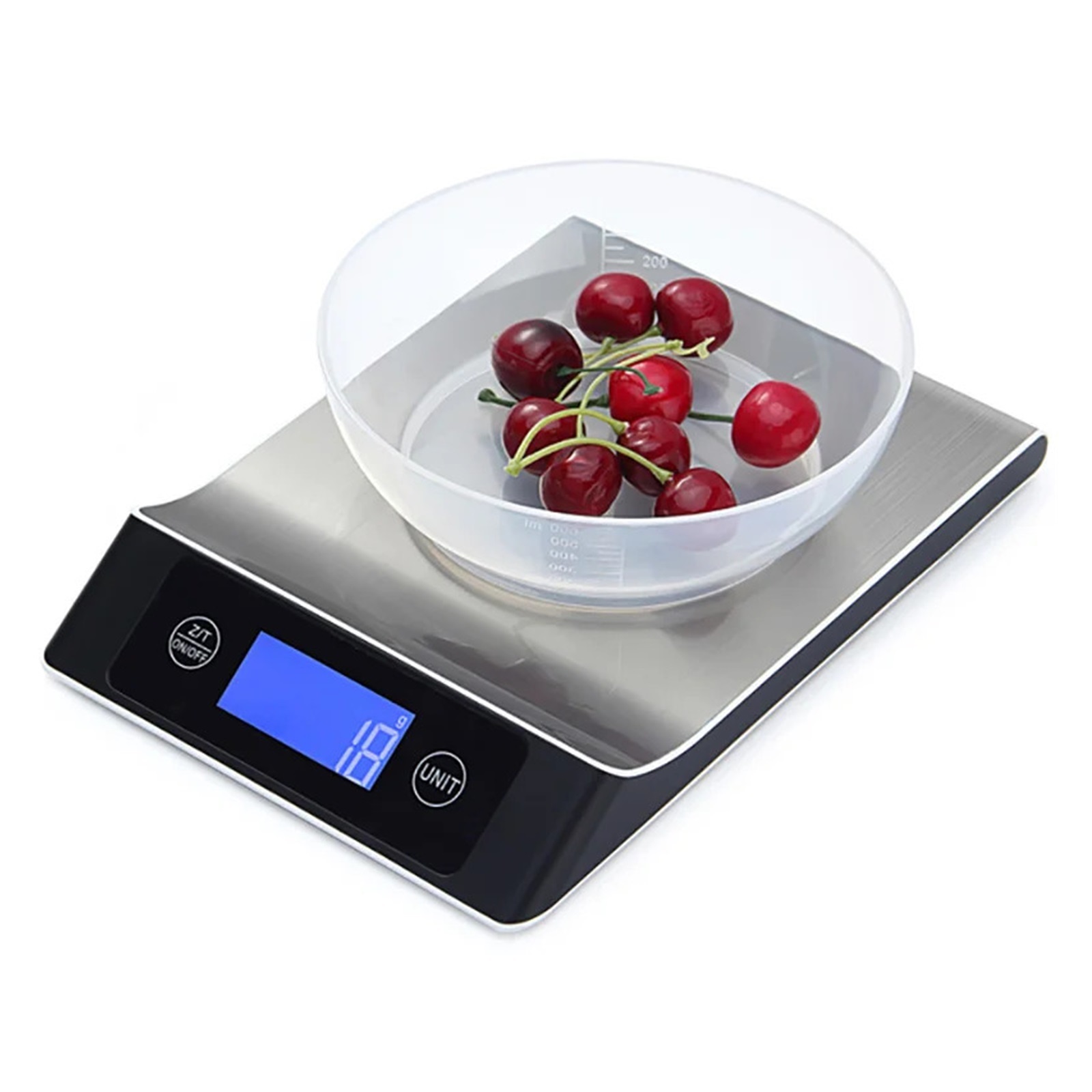 Kitchen Electronic Digital Scales, 15Kg/1g Weighs Food Cooking Baking Coffee Balance Smart Stainless Steel Digital Scale Grams - High Precision