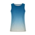 thumbnail image 6 of zbxnLI Men's Big and Tall Tank Tops Gradient Graphic Tee Crew Neck Sleeveless Tank Shirts S-5XL, 6 of 7