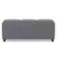 thumbnail image 3 of Simpli Home Avalon 3 Faux Leather Tray Bench in Stone Gray, 3 of 16