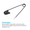 thumbnail image 4 of Uxcell 1 Inch Metal Sewing Pins Safety Pins with Box for Office Home Black 240 Pack, 4 of 4