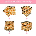 thumbnail image 6 of RATGDN Collapsible Fabric Cube Storage Bin with Double Handles for Living Room Bedroom Office Black - Orange Juice Fruit, 6 of 7