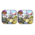 thumbnail image 7 of Daiia Dreamy Mushroom House 2PCS Car Windshield Sun Shade, Foldable Sun Shield for Car Front Window, Auto Sun Blocker Visor Protector Universal for Truck SUV Pickup-Large, 7 of 7