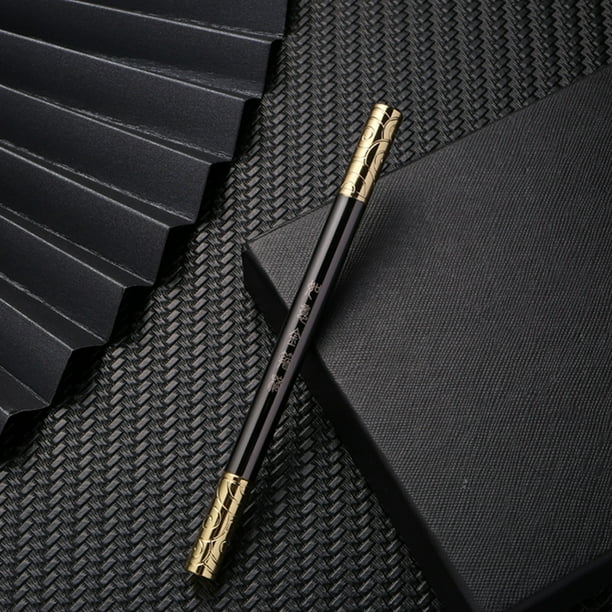 Bolígrafo de gel con aro dorado de latón Ruyi, regalo de oficina, bolígrafo de firma, bolígrafo de papelería para estudiantes