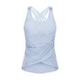 thumbnail image 1 of Blusa deportiva con tirantes cruzados estilo europeo y americano, bonita espalda, prenda exterior de dos piezas, traje de fitness para correr y yoga que combina con todo, 1 of 6