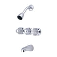 thumbnail image 1 of Central Brass 80968-Z Three Handle Tub & Shower Set - Polished Chrome, 1 of 1
