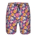thumbnail image 3 of Pofeuu Skull daisy flower Prin Men's Swim Trunks Quick Dry Bathing Suit Swimming Board Shorts Mesh Lining Beach Swimwear-Medium, 3 of 6