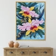 thumbnail image 2 of Designart 'Ancient Forest Orchids I' Traditional Framed Canvas Wall Art Print, 2 of 5
