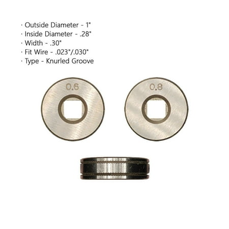 

Goodhd Drive Roll .023 .030 .035 .045 Knurled V U Groove Wire Feed for MIG Welders