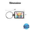 thumbnail image 3 of Chihuahua Dog Watercolor Style Metal Rectangle Keychain, 3 of 7