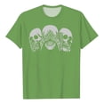 thumbnail image 2 of Fashion Clothing Bones Watch And Hear | Printed Novelty Jackets For Men And Women T Shirts For Adults Medium Shirts Men Plain T Bulk Workout Men's Large Graphic Green L, 2 of 3