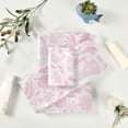 thumbnail image 6 of SKYSONIC 3 Pack Towel Pink Flowers & Hearts Cotton Bath Towel Set (1 Bath Towel, 1 Hand Towel, 1 Washcloth) for Bathroom, Super Soft and Quick Dry Towels, 6 of 7