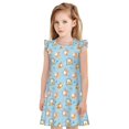 thumbnail image 1 of Balery Corgi Dog 1 Camisón de princesa para niñas, pijama de algodón con mangas abullonadas, suave y bonito.-Medium, 1 of 6