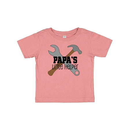 

Inktastic Papa s Little Helper Gift Baby Boy T-Shirt