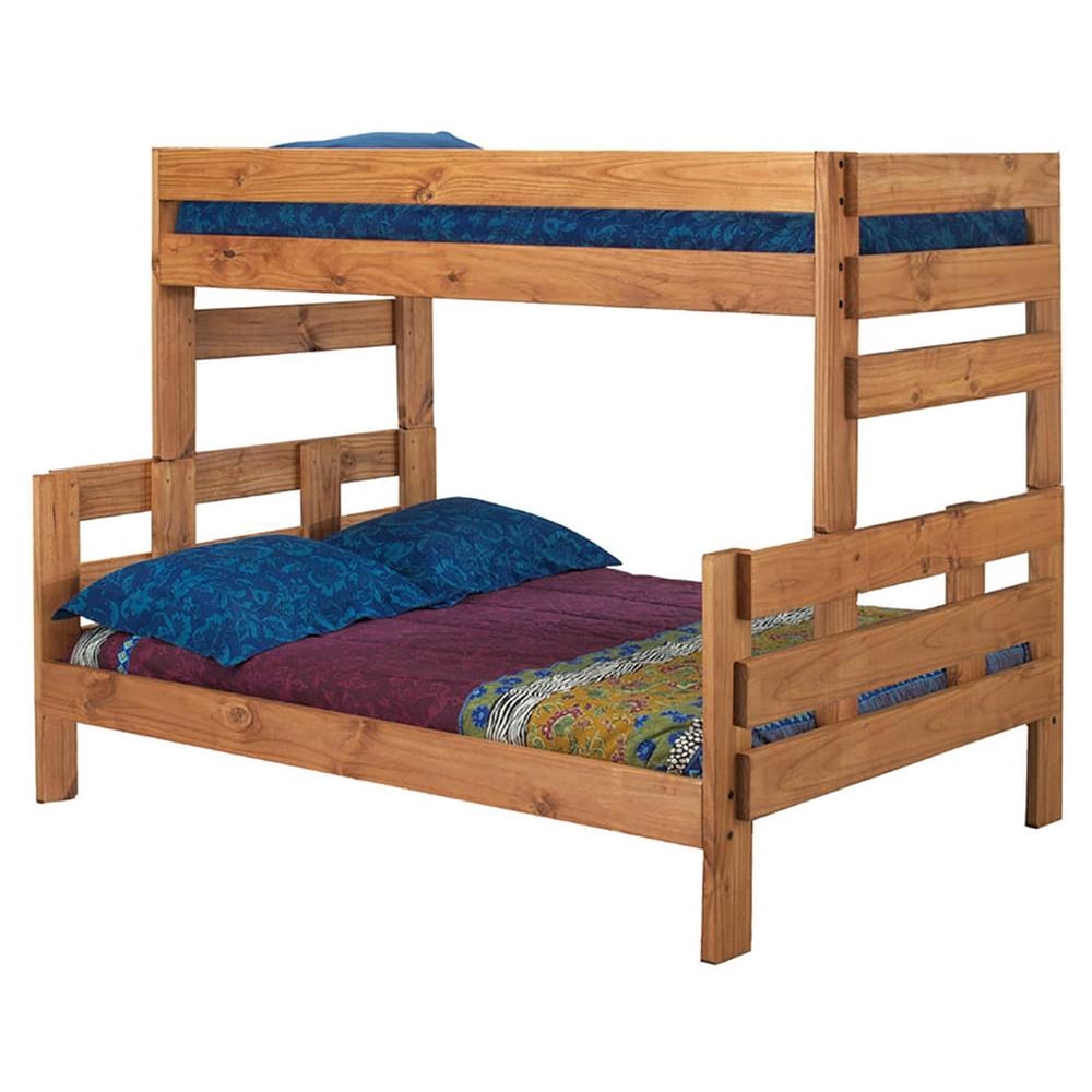 Twin over Full Stackable Bunk Bed in Ginger